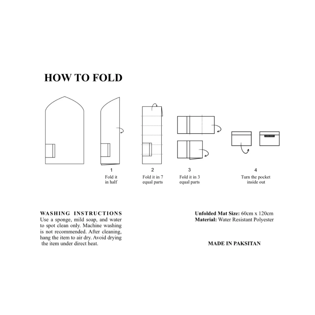 Travel Salah Mat (Ocean Blue) - Image 3